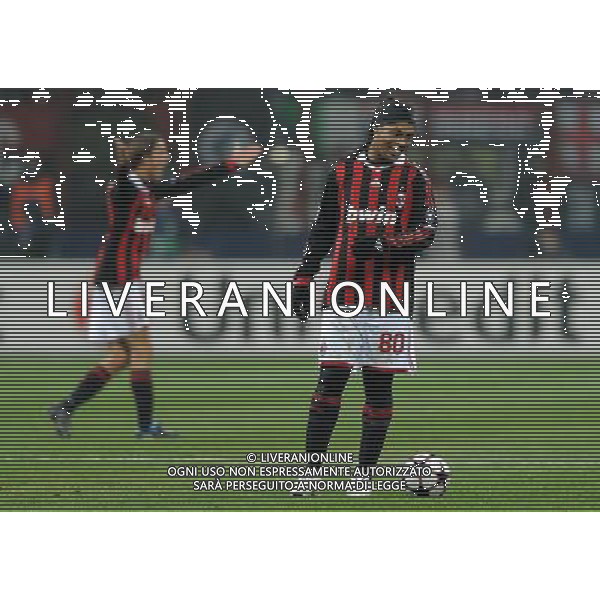 Champions League 2009/2010 Ottavi di Finale Milano - 16.02.2010 Milan-Manchester United Nella Foto:RONALDINHO /Ph.Vitez-Ag. Aldo Liverani