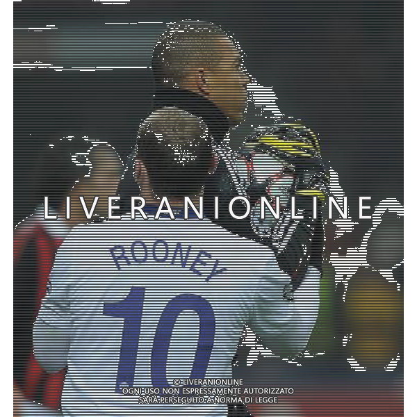 Champions League 2009/2010 Ottavi di Finale Milano - 16.02.2010 Milan-Manchester United Nella Foto:ROONEY WAYNE-DIDA NELSON /Ph.Vitez-Ag. Aldo Liverani