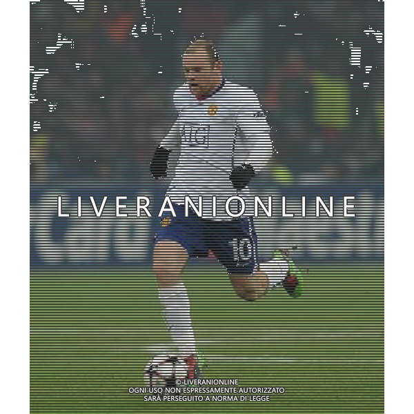 Champions League 2009/2010 Ottavi di Finale Milano - 16.02.2010 Milan-Manchester United Nella Foto:ROONEY WAYNE /Ph.Vitez-Ag. Aldo Liverani