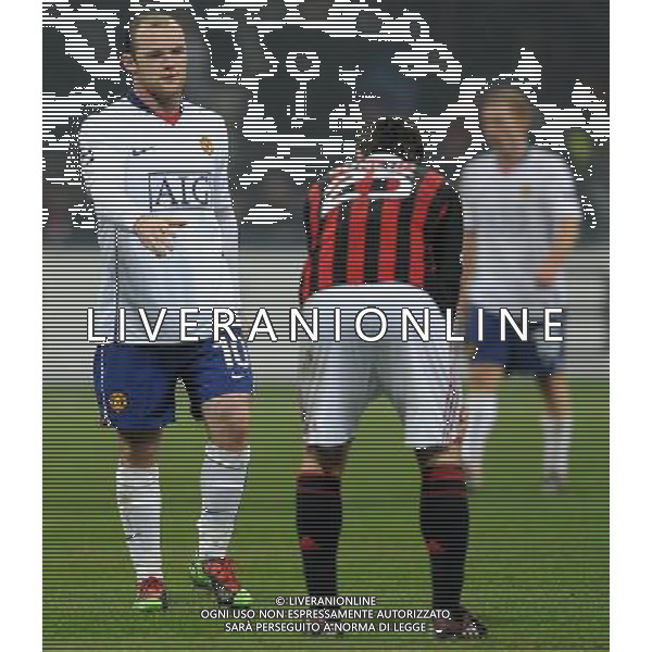 Champions League 2009/2010 Ottavi di Finale Milano - 16.02.2010 Milan-Manchester United Nella Foto:ROONEY WAYNE /Ph.Vitez-Ag. Aldo Liverani