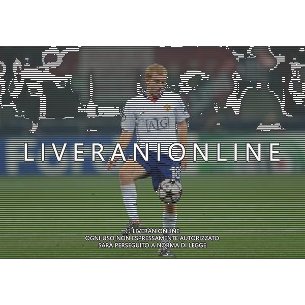 Champions League 2009/2010 Ottavi di Finale Milano - 16.02.2010 Milan-Manchester United Nella Foto:SCHOLES PAUL /Ph.Vitez-Ag. Aldo Liverani