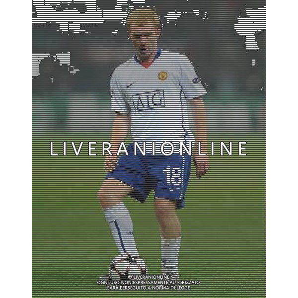 Champions League 2009/2010 Ottavi di Finale Milano - 16.02.2010 Milan-Manchester United Nella Foto:SCHOLES PAUL /Ph.Vitez-Ag. Aldo Liverani