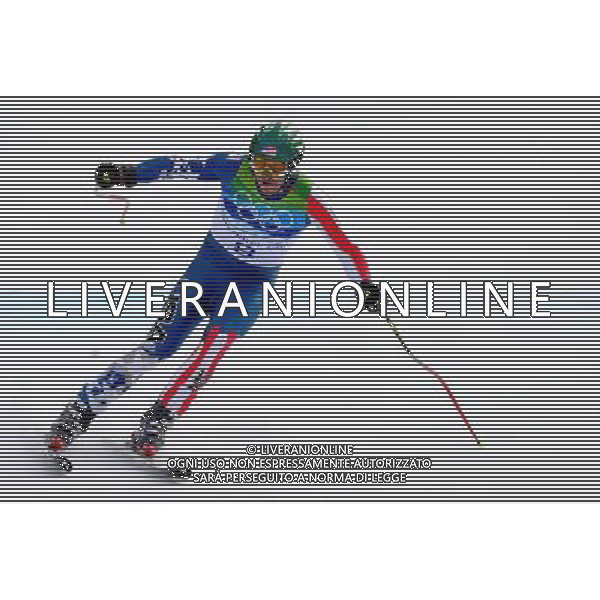 (100215) -- WHISTLER, Feb. 15, 2010 () -- Bode Miller of the United States competes during the men\'s downhill final of Alpine Skiing at the 2010 Winter Olympic Games in Whistler Creekside, Canada, Feb. 15, 2010. Bode Miller won a bronze medal of the event. (/Shen Hong) /Agenzia Aldo Liverani Sas - ITALY ONLY - CANADA: 21mi GIOCHI OLIMPICI INVERNALI OLIMPIADI DI VANCOUVER 2010 - SPECIALITA\' GARA DI SCI ALPINO DISCESA LIBERA MASCHILE