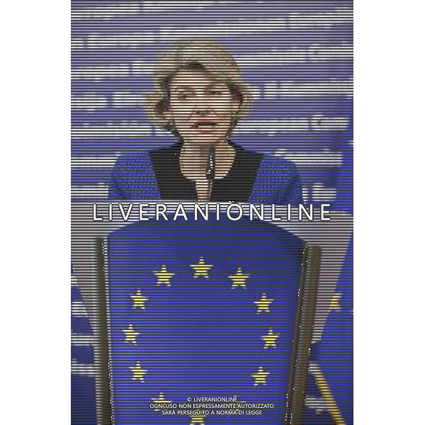 Irina Bokova the Director General of the United Nations Education, Scientific and Cultural Organization (UNESCO) hold a press conference at European Commission headquarters in Brussels, Belgium on 2010-02-17 © by Wiktor Dabkowski /Agenzia Aldo Liverani Sas - ITALY ONLY - Irina Bokova Presidente, direttrice generale dell\' Unesco a Bruxelles alla Commissione Europea