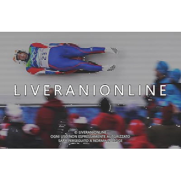 (100216) -- WHISTLER, Feb. 16, 2010 () -- Tatiana Ivanova of Russia competes in the women\'s singles luge event at the 2010 Winter Olympic Games in Whistler, Canada, on Feb. 16, 2010. Ivanova ranked fourth with a time of 2 minutes and 47.181 seconds. (/Xu Jiajun) (hy) /Agenzia Aldo Liverani Sas - ITALY ONLY - 21mi GIOCHI OLIMPICI INVERNALI OLIMPIADI DI VANCOUVER 2010 (CANADA)