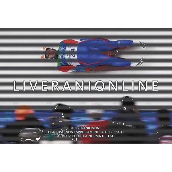 (100216) -- WHISTLER, Feb. 16, 2010 () -- Nataliea Khoreva of Russia competes in the women\'s singles luge event at the 2010 Winter Olympic Games in Whistler, Canada, on Feb. 16, 2010. (/Xu Jiajun) (hy) /Agenzia Aldo Liverani Sas - ITALY ONLY - 21mi GIOCHI OLIMPICI INVERNALI OLIMPIADI DI VANCOUVER 2010 (CANADA)