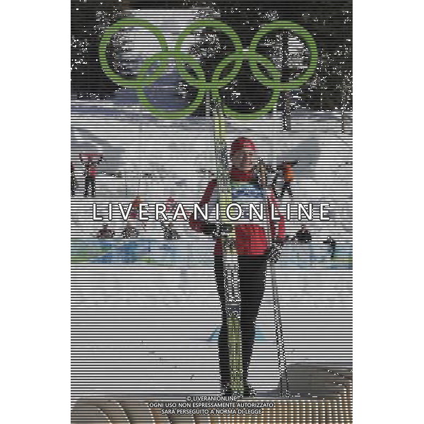 ITALY ONLY - CANADA: 21mi GIOCHI OLIMPICI INVERNALI OLIMPIADI DI VANCOUVER 2010 - specialita\' sci di fondo sprint a tecnica classica nella foto: JUSTYNA KOWALCZYK ( medaglia d\'argento) - FOTO JERZY KLESZCZ / NEWSPIX.PL - Ag. Aldo Liverani sas ITALY ONLY 