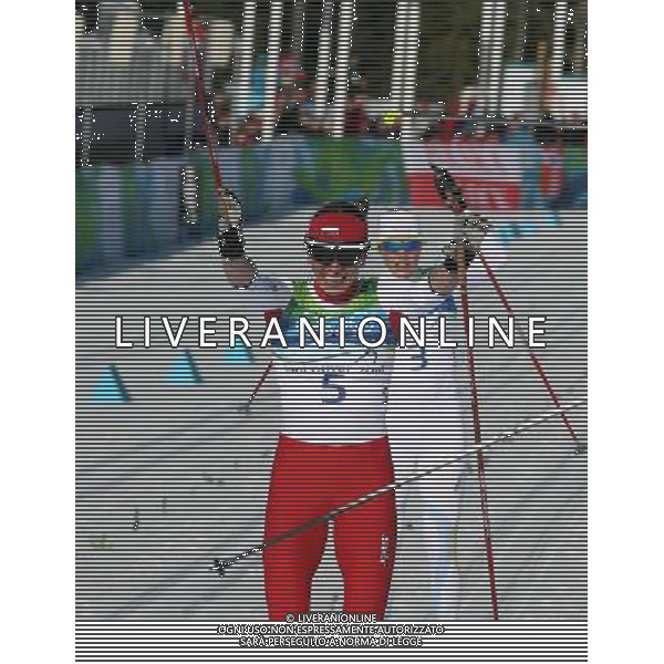 ITALY ONLY - CANADA: 21mi GIOCHI OLIMPICI INVERNALI OLIMPIADI DI VANCOUVER 2010 - specialita\' sci di fondo sprint a tecnica classica nella foto: JUSTYNA KOWALCZYK ( medaglia d\'argento) FOTO JERZY KLESZCZ / NEWSPIX.PL - Ag. Aldo Liverani sas ITALY ONLY 