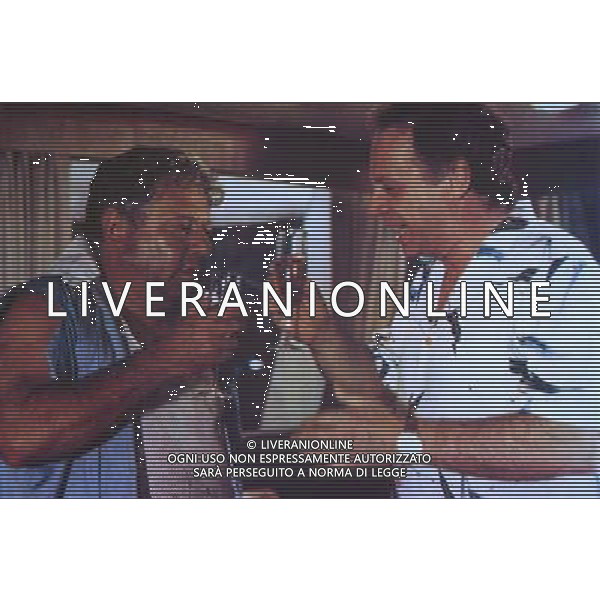 FILM\'A TU PER TU\' 1984 NELLA FOTO PAOLO VILLAGGIO-JOHNNY DORELLI AG ALDO LIVERANI