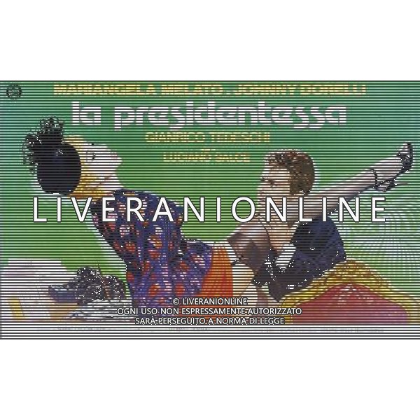 FILM\'LA PRESIDENTESSA\' 1977 NELLA FOTO LOCANDINA AG ALDO LIVERANI