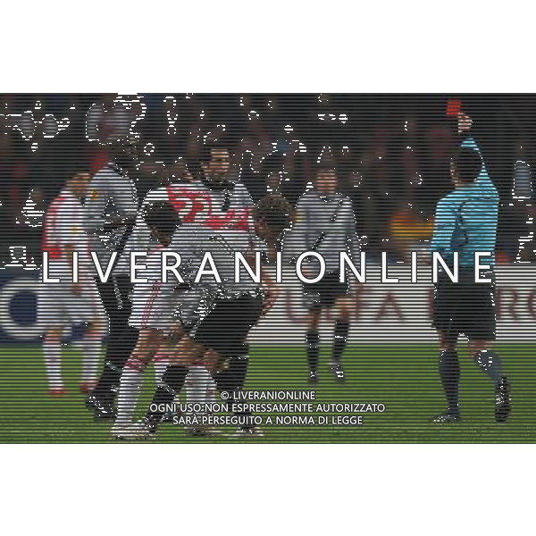 UEFA Europa League 2009/2010 Sedicesimi di Finale Amsterdam - 18.02.2010 Ajax-Juventus Nella Foto:ESPULSIONE SALIHAMIDZIC /Ph.Vitez-Ag. Aldo Liverani