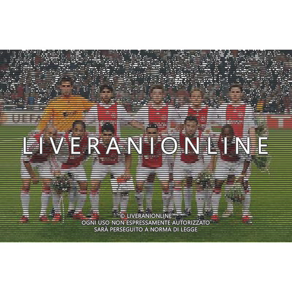 UEFA Europa League 2009/2010 Sedicesimi di Finale Amsterdam - 18.02.2010 Ajax-Juventus Nella Foto:AJAX-SQUADRA-FORMAZIONE /Ph.Vitez-Ag. Aldo Liverani
