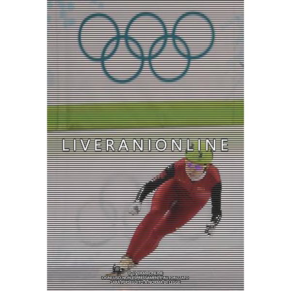 (100217) -- VANCOUVER, Feb. 17, 2010 () -- China\'s Wang Meng competes during the women\'s 500m final of short track speed skating at the 2010 Winter Olympic Games in Vancouver, Canada, Feb. 17, 2010. Wang Meng claimed the title of the event with a time of 43.048 seconds. (/Yang Lei) /Agenzia Aldo Liverani Sas - ITALY ONLY CANADA: 21mi GIOCHI OLIMPICI INVERNALI OLIMPIADI DI VANCOUVER 2010