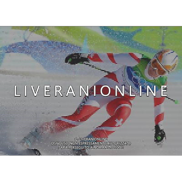 (100217) -- VANCOUVER, Feb. 17, 2010 () -- Switzerland\'s Nadia Styger acts during the women\'s downhill of Alpine Skiing at the 2010 Winter Olympic Games in Whistler, Canada, Feb. 17, 2010. (/Shen Hong) /Agenzia Aldo Liverani Sas - ITALY ONLY CANADA: 21mi GIOCHI OLIMPICI INVERNALI OLIMPIADI DI VANCOUVER 2010