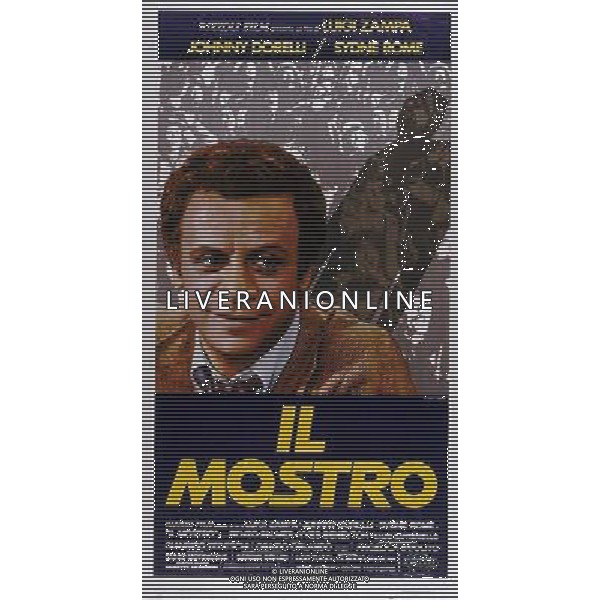 FILM\'IL MOSTRO\' 1977 NELLA FOTO LOCANDINA AG ALDO LIVERANI