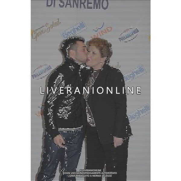 SANREMO 20/02/2010 60mo FESTIVAL DELLA CANZONE ITALIANA PHOTOCALL \'VINCITORE GIOVANI\' NELLA FOTO TONY MAIELLO MARA MAIONCHI PH.AG ALDO LIVERANI SAS