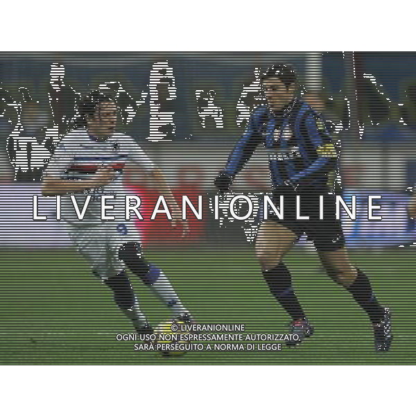 INTER - SAMPDORIA CAMPIONATO CALCIO SERIE A TIM 20/02/2010 NELLA FOTO JAVIER ZANETTI E NICOLA POZZI ©LUZZANI/AGENZIA ALDO LIVERANI SAS