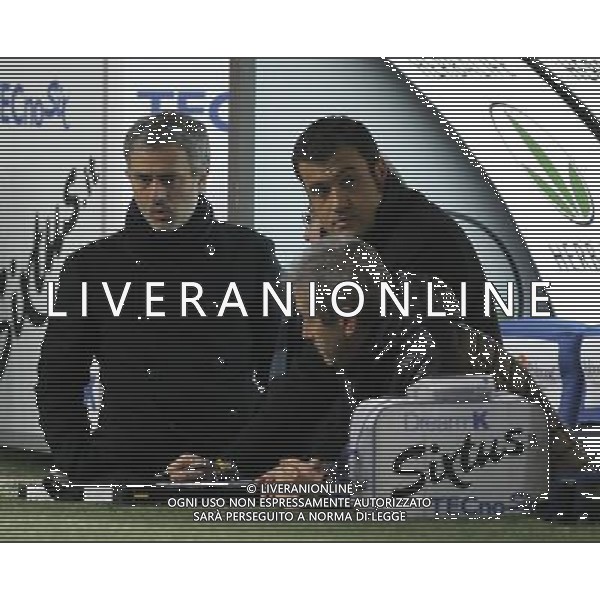 INTER - SAMPDORIA CAMPIONATO CALCIO SERIE A TIM 20/02/2010 NELLA FOTO JOSE\' MOURINHO IN PANCHINA ©LUZZANI/AGENZIA ALDO LIVERANI SAS