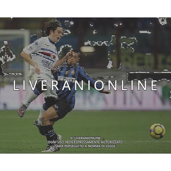 INTER - SAMPDORIA CAMPIONATO CALCIO SERIE A TIM 20/02/2010 NELLA FOTO IL FALLO DI CORDOBA DELL\'ESPULSIONE ©LUZZANI/AGENZIA ALDO LIVERANI SAS