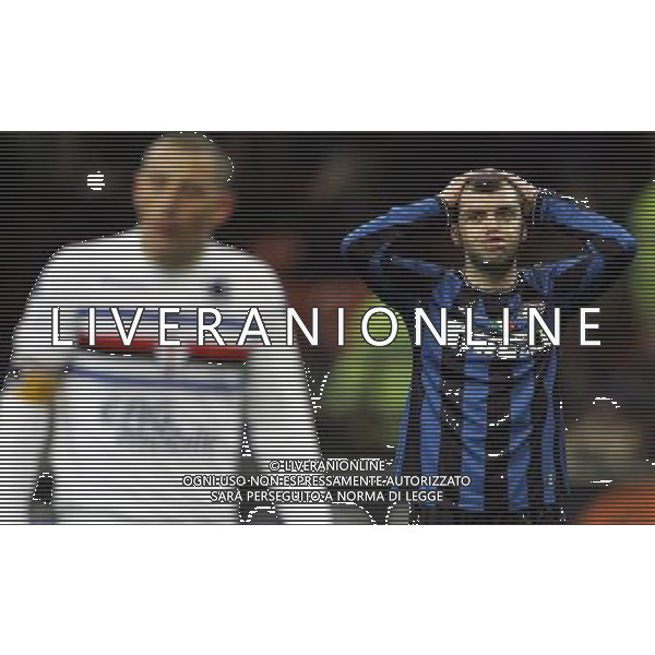 INTER - SAMPDORIA CAMPIONATO CALCIO SERIE A TIM 20/02/2010 NELLA FOTO LA DELUSIONE DI GORAN PANDEV ©LUZZANI/AGENZIA ALDO LIVERANI SAS