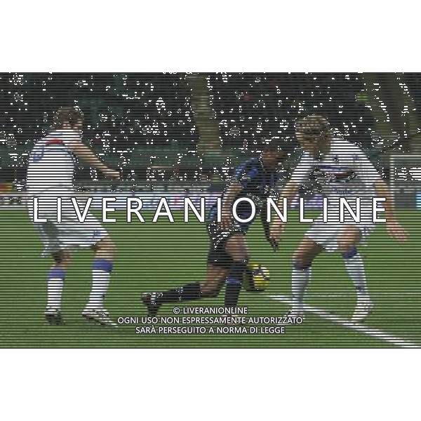 Milano 20-02-2010 Serie A TIM 2009/2010 inter-sampdoria 0:0 nella foto samuel eto\'o, stefano lucchini e reto ziegler ph marco luzzani/ag aldo liverani s.a.s.