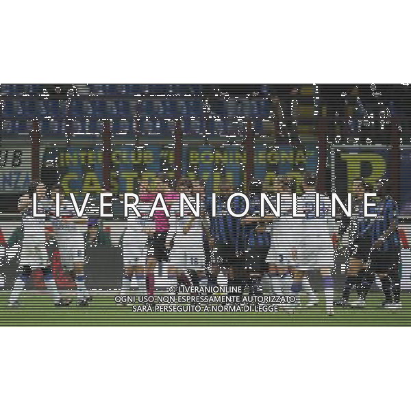 Milano 20-02-2010 Serie A TIM 2009/2010 inter-sampdoria 0:0 nella foto tensione in campo ph marco luzzani/ag aldo liverani s.a.s.