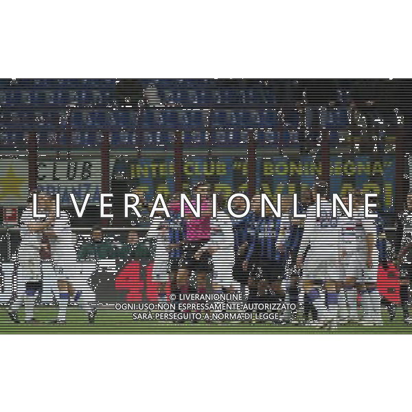Milano 20-02-2010 Serie A TIM 2009/2010 inter-sampdoria 0:0 nella foto tensione in campo ph marco luzzani/ag aldo liverani s.a.s.