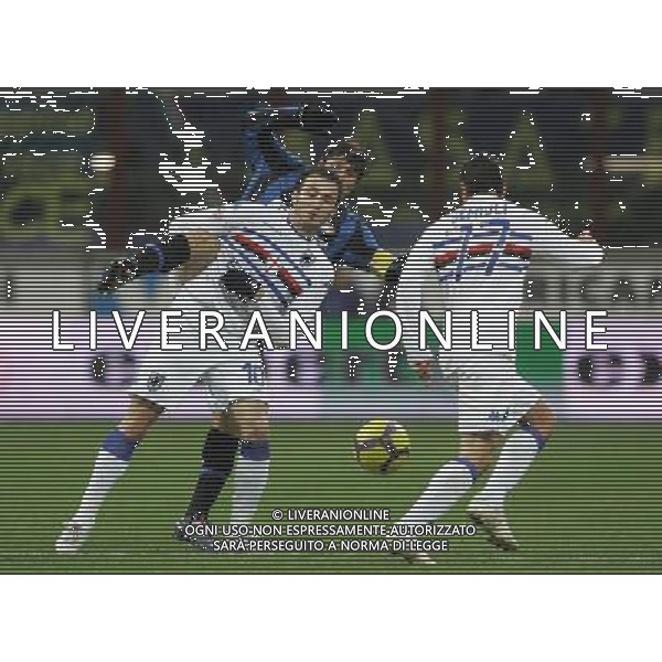 Milano 20-02-2010 Serie A TIM 2009/2010 inter-sampdoria 0:0 nella foto javier zanetti, giampaolo pazzini e franco semioli ph marco luzzani/ag aldo liverani s.a.s.