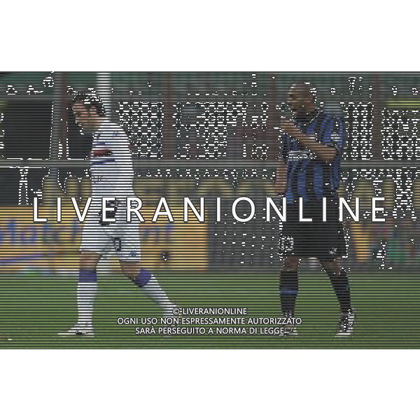 Milano 20-02-2010 Serie A TIM 2009/2010 inter-sampdoria 0:0 nella foto giampaolo pazzini esce dal campo dopo l\'espulsione ph marco luzzani/ag aldo liverani s.a.s.