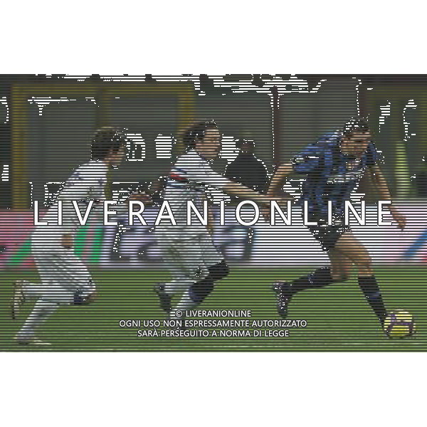 Milano 20-02-2010 Serie A TIM 2009/2010 inter-sampdoria 0:0 nella foto lucio, nicola pozzi e andrea poli ph marco luzzani/ag aldo liverani s.a.s.