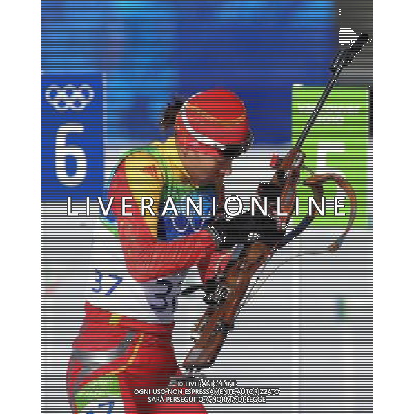 (100218) -- WHISTLER, Feb. 18, 2010 () -- China\'s Wang Chunli competes in the women\'s biathlon 15km individual competition at the 2010 Winter Olympic Games in Whistler, Canada, on Feb. 18, 2010. (/Shen Hong) (hy) /Agenzia Aldo Liverani Sas - ITALY ONLY - CANADA: 21mi GIOCHI OLIMPICI INVERNALI OLIMPIADI DI VANCOUVER 2010