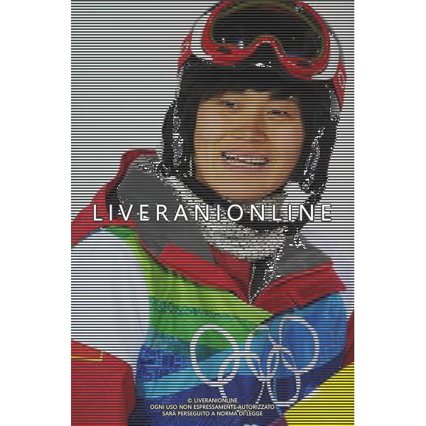 (100218) -- VANCOUVER, Feb. 18, 2010 () -- China\'s Liu Jiayu reacts after the women\'s snowboard halfpipe final at the 2010 Winter Olympic Games in Vancouver, Canada, on Feb. 18, 2010. Liu ranked fourth. (/Xu Jiajun) (hy) /Agenzia Aldo Liverani Sas - ITALY ONLY - CANADA: 21mi GIOCHI OLIMPICI INVERNALI OLIMPIADI DI VANCOUVER 2010