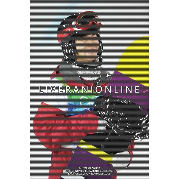 (100218) -- VANCOUVER, Feb. 18, 2010 () -- China\'s Liu Jiayu reacts after the women\'s snowboard halfpipe final at the 2010 Winter Olympic Games in Vancouver, Canada, on Feb. 18, 2010. Liu ranked fourth. (/Xu Jiajun) (hy) /Agenzia Aldo Liverani Sas - ITALY ONLY - CANADA: 21mi GIOCHI OLIMPICI INVERNALI OLIMPIADI DI VANCOUVER 2010