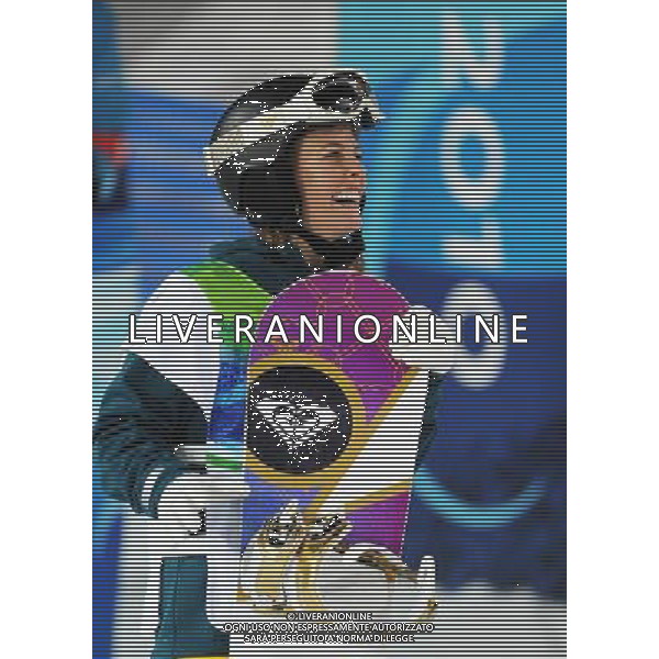 (100218) -- VANCOUVER, Feb. 18, 2010 () -- Torah Bright of Australia reacts after winning the women\'s snowboard halfpipe final at the 2010 Winter Olympic Games in Vancouver, Canada, on Feb. 18, 2010. Bright won the gold medal. (/Xu Jiajun) (hy) /Agenzia Aldo Liverani Sas - ITALY ONLY - CANADA: 21mi GIOCHI OLIMPICI INVERNALI OLIMPIADI DI VANCOUVER 2010