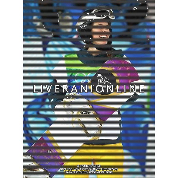 (100218) -- VANCOUVER, Feb. 18, 2010 () -- Torah Bright of Australia reacts after winning the women\'s snowboard halfpipe final at the 2010 Winter Olympic Games in Vancouver, Canada, on Feb. 18, 2010. Bright won the gold medal. (/Xu Jiajun) (hy) /Agenzia Aldo Liverani Sas - ITALY ONLY - CANADA: 21mi GIOCHI OLIMPICI INVERNALI OLIMPIADI DI VANCOUVER 2010