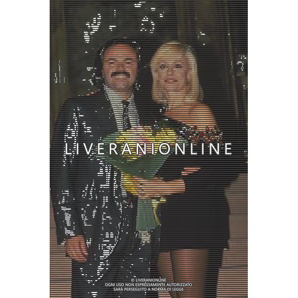 TRASMISSIONE TELEVISIVA\'FANTASTICO\' 1991 NELLA FOTO SERGIO JAPINO-RAFFAELLA CARRA\' AG ALDO LIVERANI 