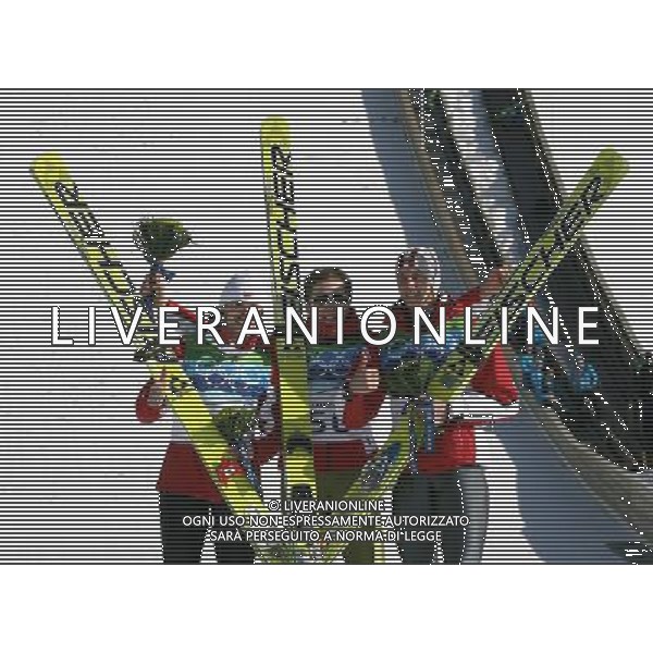 WHISTLER CANADA 20.02.2010 21mi GIOCHI OLIMPICI DI VANCOUVER ( CANADA) - specialita\' ski jumping ( salto con gli sci) nella foto: ADAM MALYSZ ( medaglia d\'argento) - SIMON AMMANN ( medaglia d\'oro) - GREGOR SCHLIERENZAUER( medaglia di bronzo) FOTO JERZY KLESZCZ / NEWSPIX.PL - Ag. Aldo Liverani sas ITALY ONLY 