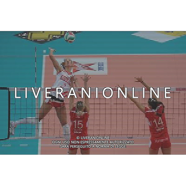 Findomestic Volley Cup - Campionato Pallavolo Serie A1 Femminile Busto Arsizio (VA) 14-02-2010 Yamamay Busto Arsizio - Scavolini Pesaro nella foto: un attacco di Marinkovic (Scavolini) foto Garavaglia - ag. Aldo Liverani sas