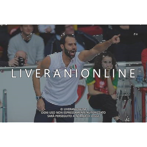 Findomestic Volley Cup - Campionato Pallavolo Serie A1 Femminile Busto Arsizio (VA) 14-02-2010 Yamamay Busto Arsizio - Scavolini Pesaro nella foto: l\'allenatore Angelo Anibal Vercesi (Scavolini Pesaro) foto Garavaglia - ag. Aldo Liverani sas
