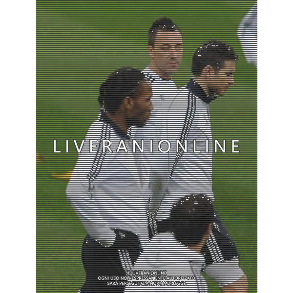 Champions League 2009/2010 Ottavi di Finale Andata Milano - 23.02.2010 Allenamento prepartita Chelsea Nella Foto:JOHN TERRY-FRANK LAMPARD-DIDIER DROGBA /Ph.Vitez-Ag. Aldo Liverani