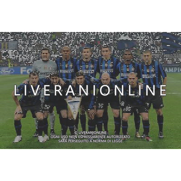 Champions League 2009/2010 Ottavi di Finale Andata Milano - 24.02.2010 Inter-Chelsea Nella Foto:INTER-SQUADRA-FORMAZIONE /Ph.Vitez-Ag. Aldo Liverani