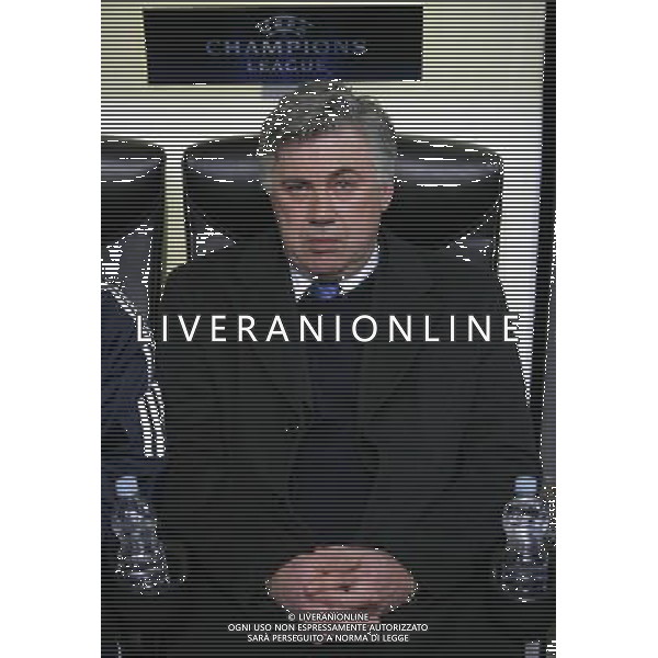 INTER - CHELSEA CHAMPIONS LEAGUE OTTAVI DI ANDATA 24/02/2010 NELLA FOTO CARLO ANCELOTTI ©LUZZANI/AGENZIA ALDO LIVERANI SAS