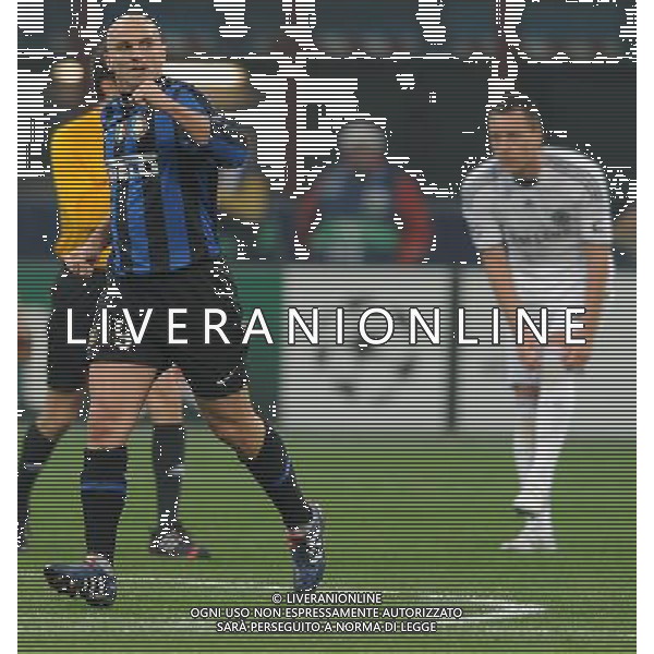 Champions League 2009/2010 Ottavi di Finale Andata Milano - 24.02.2010 Inter-Chelsea Nella Foto:CAMBIASSO ESULTA /Ph.Vitez-Ag. Aldo Liverani