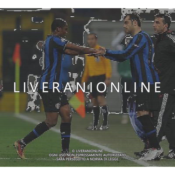 Champions League 2009/2010 Ottavi di Finale Andata Milano - 24.02.2010 Inter-Chelsea Nella Foto:PANDEV GORAN-ETO\'O SAMUEL /Ph.Vitez-Ag. Aldo Liverani