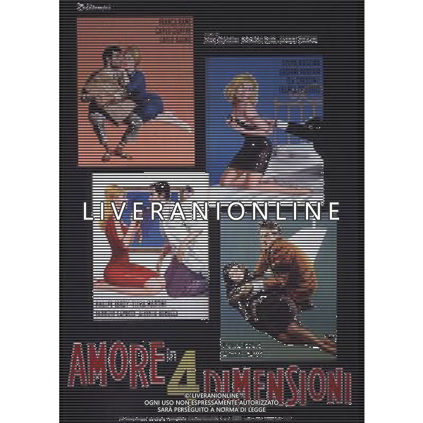 FILM\'AMORE IN QUATTRO DIMENSIONI\' NELLA FOTO LOCANDINA AG ALDO LIVERANI