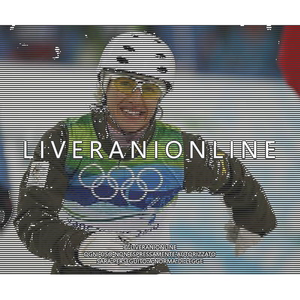 (100224) -- VANCOUVER, Feb. 24, 2010 () -- Australia\'s Lydia Lassila reacts after her final jump during the women\'s aerials final of Freestyle Skiing at the 2010 Winter Olympic Games in Cypress Mountain, Canada, Feb. 24, 2010. Lydia Lassila claimed the title of the event with 214.74 points. (/Han Yan) /Agenzia Aldo Liverani Sas - ITALY ONLY - CANADA: 21mi GIOCHI OLIMPICI INVERNALI OLIMPIADI DI VANCOUVER 2010