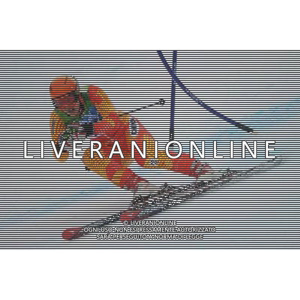 (100224) -- WHISTLER, Feb. 24, 2010 () -- China\'s Xia Lina acts during the women\'s Giant Slalom 1st run of Alpine Skiing at the 2010 Winter Olympic Games in Whistler, Canada, Feb. 24, 2010. Due to the weather, the second round of the event was postponed to Thursday. (/Wu Wei) /Agenzia Aldo Liverani Sas - ITALY ONLY - CANADA: 21mi GIOCHI OLIMPICI INVERNALI OLIMPIADI DI VANCOUVER 2010