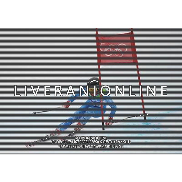 (100224) -- WHISTLER, Feb. 24, 2010 () -- Iran\'s Marjan Kalhor acts during the women\'s Giant Slalom 1st run of Alpine Skiing at the 2010 Winter Olympic Games in Whistler, Canada, Feb. 24, 2010. Due to the weather, the second round of the event was postponed to Thursday. (/Wu Wei) /Agenzia Aldo Liverani Sas - ITALY ONLY - CANADA: 21mi GIOCHI OLIMPICI INVERNALI OLIMPIADI DI VANCOUVER 2010