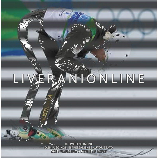 (100224) -- VANCOUVER, Feb. 24, 2010 () -- Australia\'s Lydia Lassila reacts during the women\'s aerials final of Freestyle Skiing at the 2010 Winter Olympic Games in Cypress Mountain, Canada, Feb. 24, 2010. (/Qi Heng) /Agenzia Aldo Liverani Sas - ITALY ONLY - CANADA: 21mi GIOCHI OLIMPICI INVERNALI OLIMPIADI DI VANCOUVER 2010