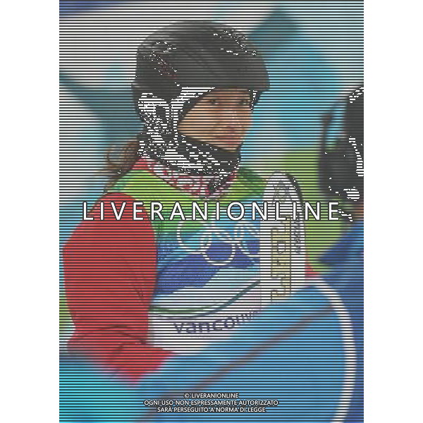 (100224) -- VANCOUVER, Feb. 24, 2010 () -- China\'s Li Nina reacts after her final jump during the women\'s aerials final of Freestyle Skiing at the 2010 Winter Olympic Games in Cypress Mountain, Canada, Feb. 24, 2010. Li Nina won a silver medal of the event with 207.23 points. (/Xu Jiajun) /Agenzia Aldo Liverani Sas - ITALY ONLY - CANADA: 21mi GIOCHI OLIMPICI INVERNALI OLIMPIADI DI VANCOUVER 2010